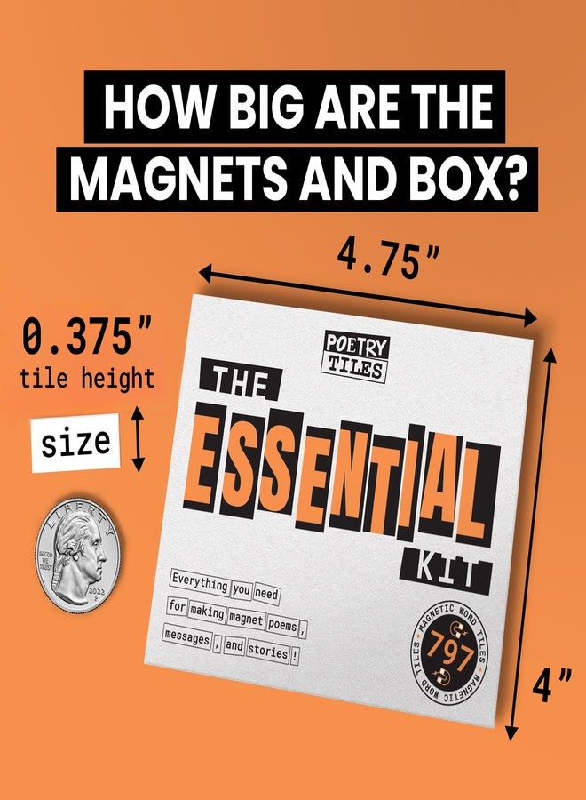 Rayliad The Essential Kit of Word Magnets - Everything Needed for Fun Fridge Poetry - 797 Magnetic Words Compatible with Most Other Kits - Experience The Fun of Creative Word Play and Self Expression - Image 4